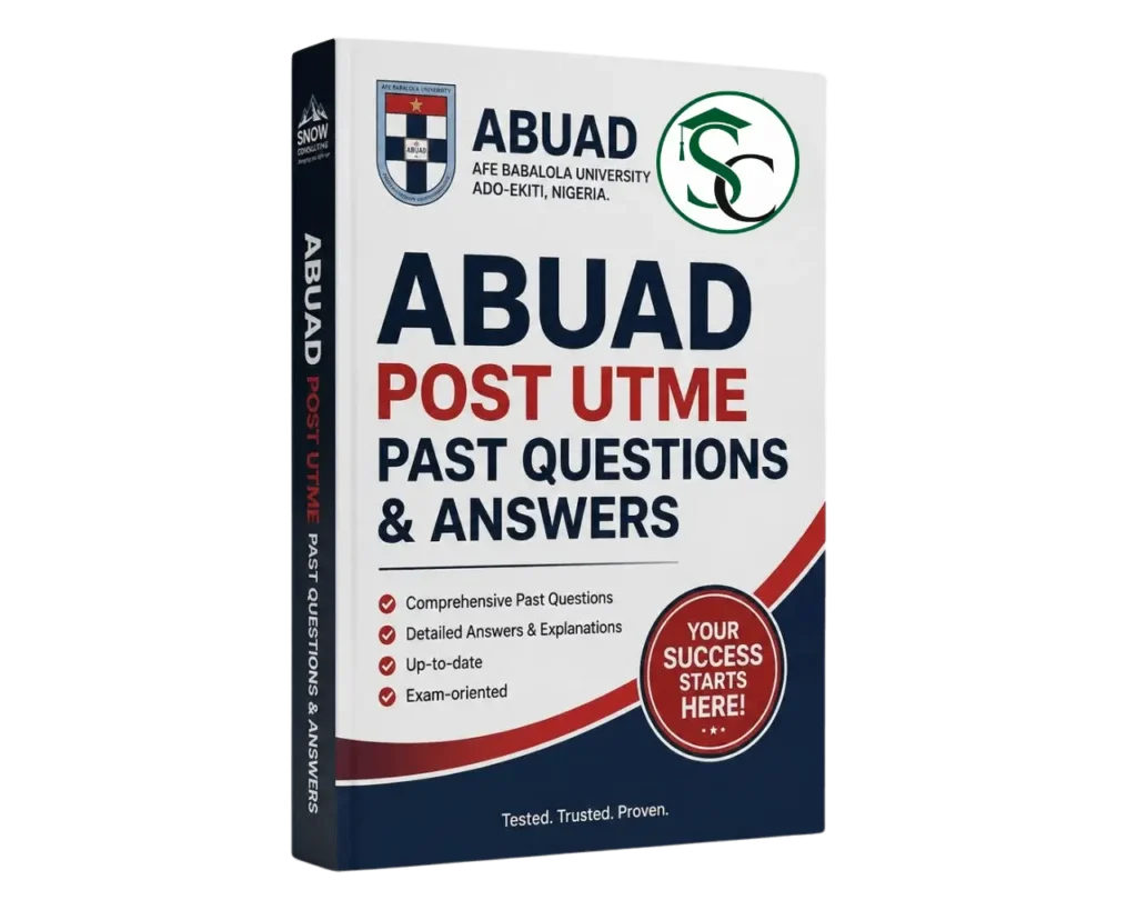 ABUAD Post Utme Past Questions and Answers