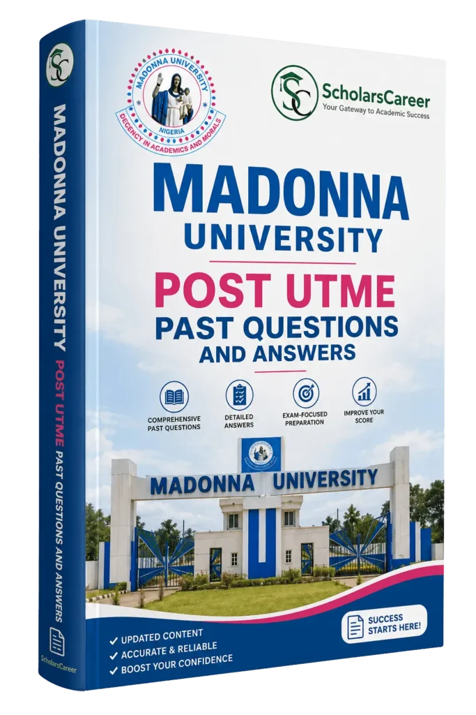 Madonna university post UTME Past questions and answers