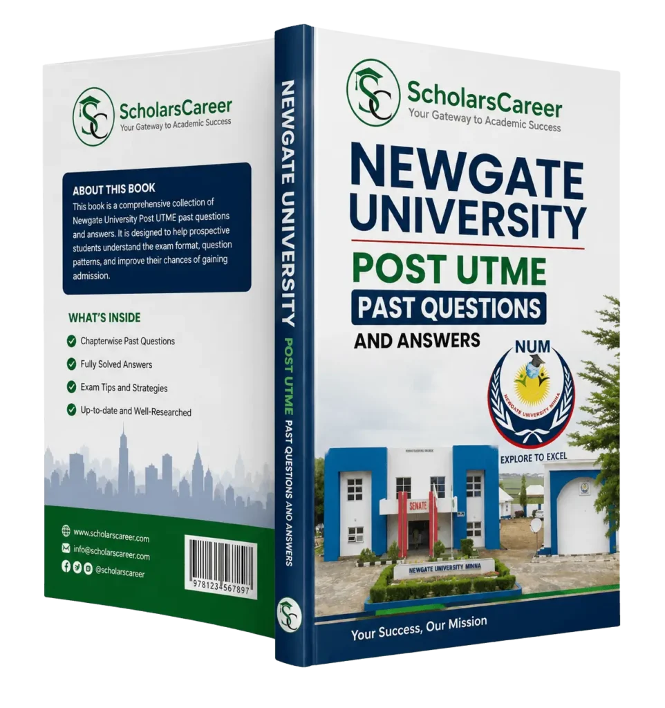 Newgate University Post Utme Past Questions and answers