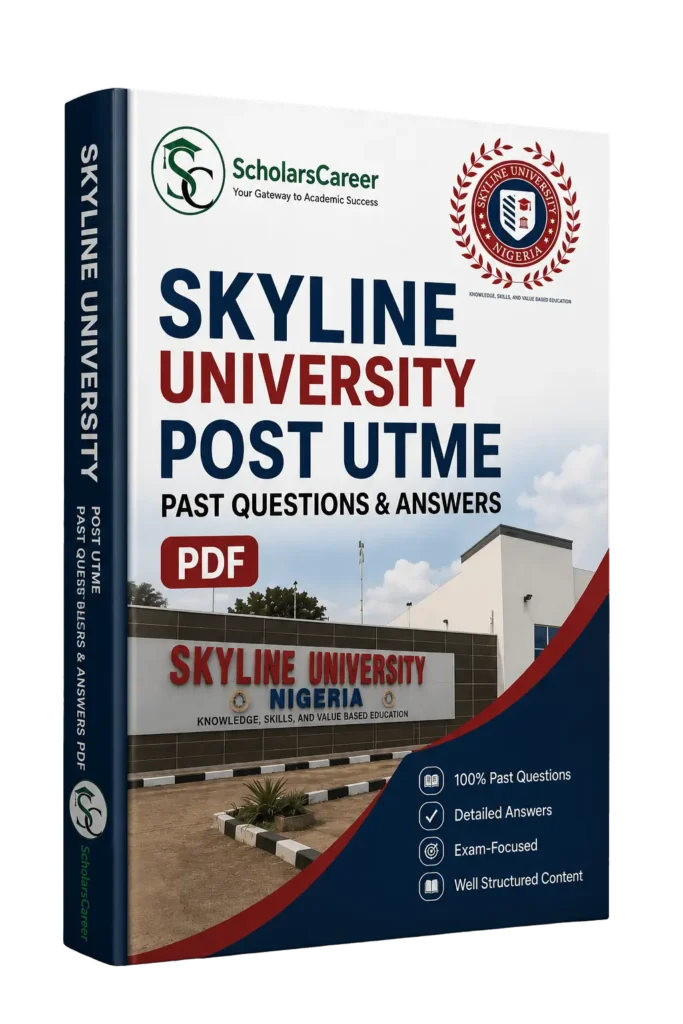 Skyline university Post Utme past Questions and Answers